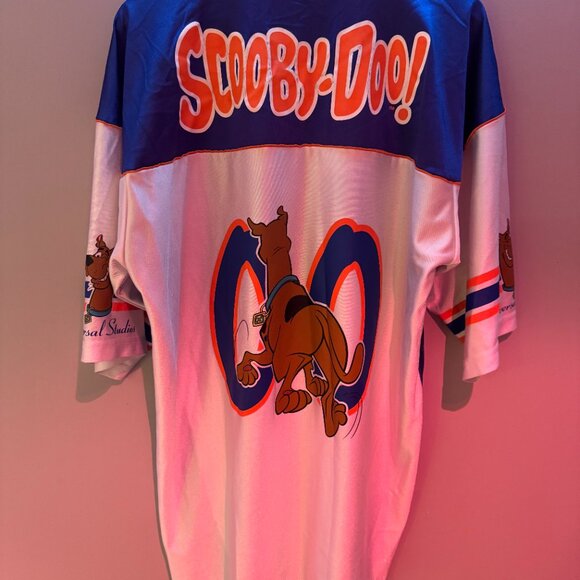 Vintage 90s Universal Studios Scooby Doo AOP Football Jersey (XL-2XL) - Picture 6 of 14